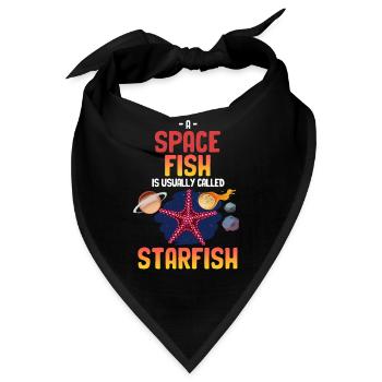 Ein Raumfisch Wird Normalerweise Als Seestern - Bandana - Schwarz - Vorne