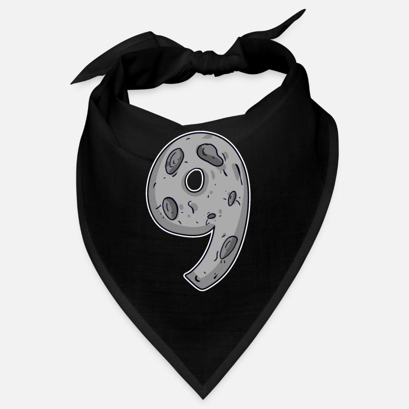 Neun - 9 Mond Motiv Bandana