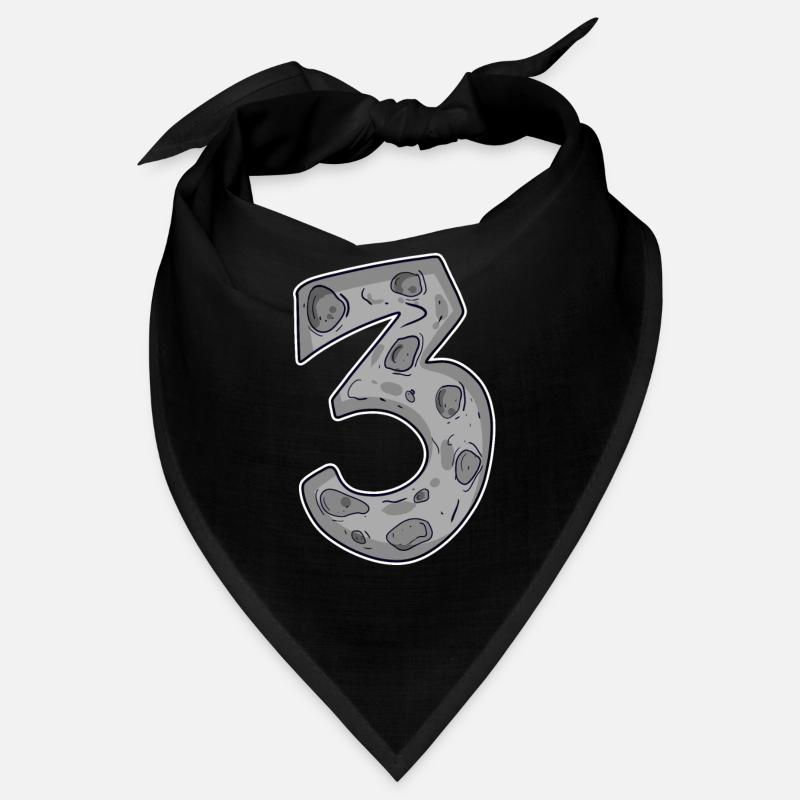 Three - 3 - Number 3 - Number 3 Bandana