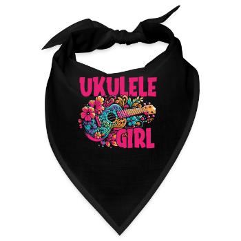 Ukulele Ukulele Girl - Bandana - Schwarz - Vorne