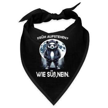 Ich hasse Menschen Morgenmuffel im Büro lustig - Bandana - Schwarz - Vorne