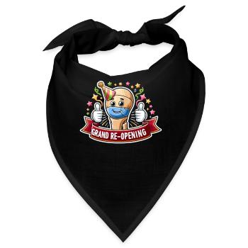 Hüftgelenkersatz Op Hüftchirurgie Post-op - Bandana - Schwarz - Vorne