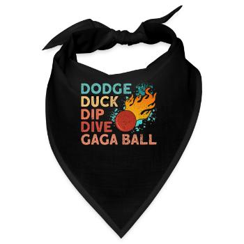 Dodgeball Hexagon Pit Sports Gaga Ball - Bandana - Schwarz - Vorne