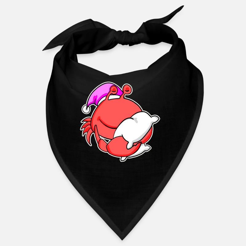 Crab Tired Sleeping Out Sleeping Girl Bandana