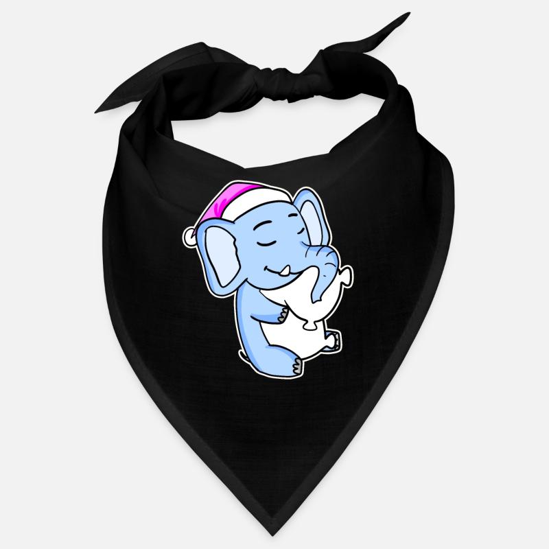 Elefant Müde Ausschlafen Schlafen Mädchen Bandana