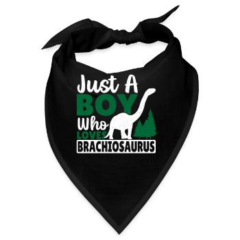 Brachiosaurus Dinosaurier Geschenk - Bandana - Schwarz - Vorne
