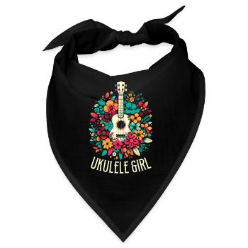Ukulele Ukulele Girl - Bandana - Schwarz - Vorne