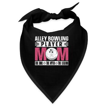 Alley Bowling Player Mom The Idol Loves Bowling - Bandana - Schwarz - Vorne
