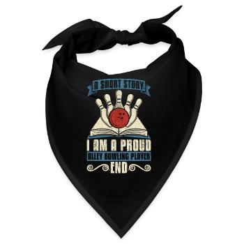 Alley Bowling Player A Short Story Bowling Player - Bandana - Schwarz - Vorne