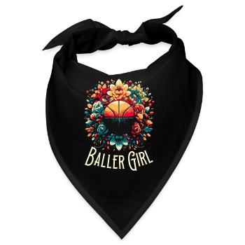 Basketball Girl Baller Girl - Bandana - Schwarz - Vorne