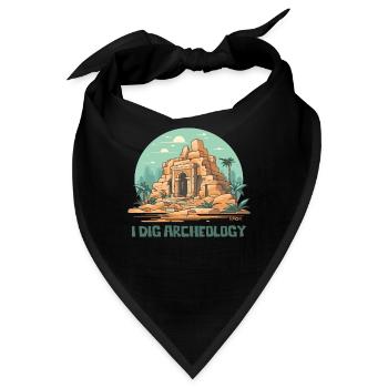 Ich liebe Archäologie - Bandana - Schwarz - Vorne