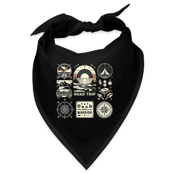 Road Trip Warrior 6 - Bandana - Schwarz - Vorne