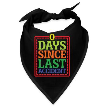 0 Days Since Last Accident 33 - Bandana - Schwarz - Vorne
