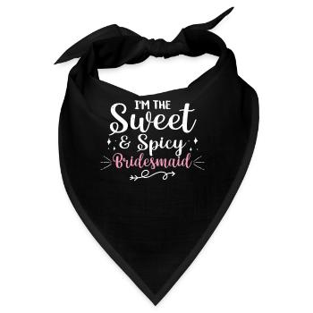 Junggesellin - Bandana - Schwarz - Vorne