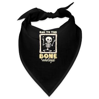 Radiologe Rad bis auf die Knochen - Bandana - Schwarz - Vorne