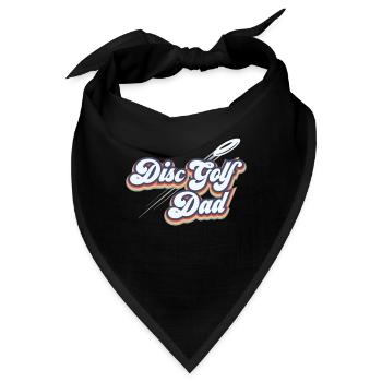 Disc Golf Papa Disc Golf Vater Disc Golf Eltern - Bandana - Schwarz - Vorne