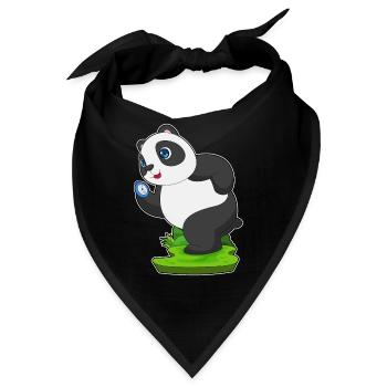 Panda Jogger Joggen Sport - Bandana - Schwarz - Vorne
