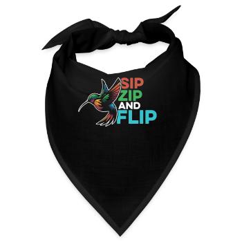 Kolibri - Bandana - Schwarz - Vorne