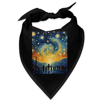 Adoptionstag Sternennacht-Hemd - Bandana - Schwarz - Vorne