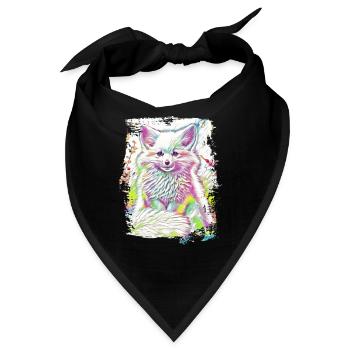 Niedliches Polarfuchs-Geschenk - Bandana - Schwarz - Vorne