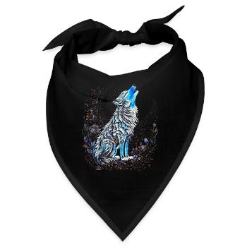 Niedliches Polarfuchs-Geschenk - Bandana - Schwarz - Vorne