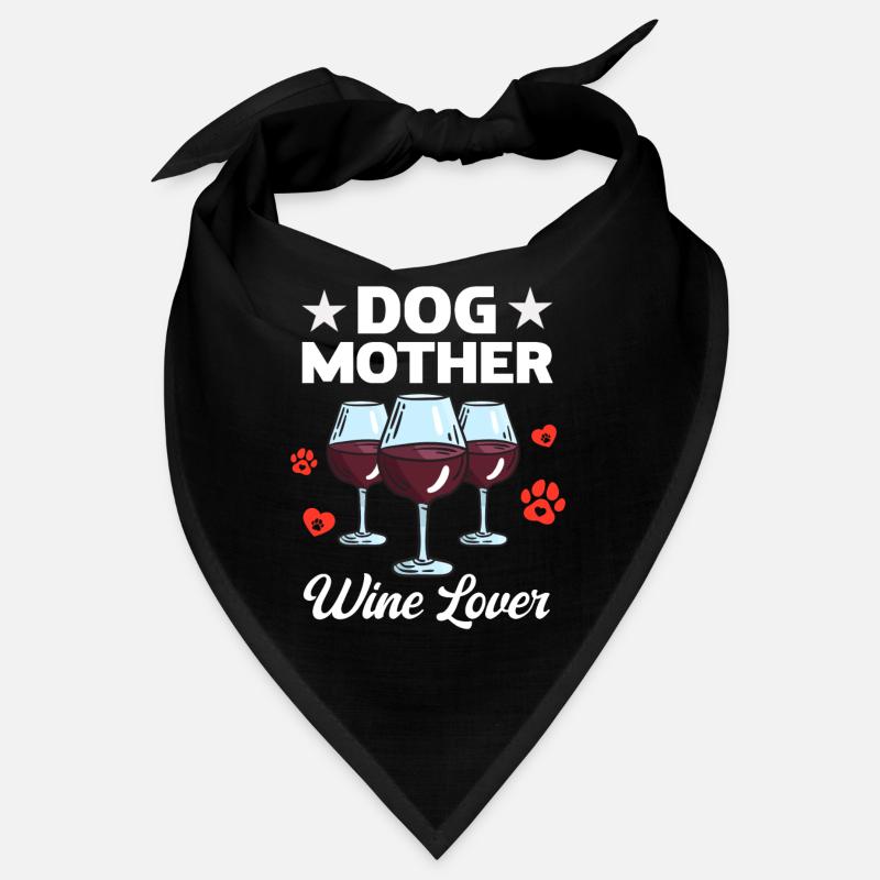 Mère canine et amoureuse du vin Bandana