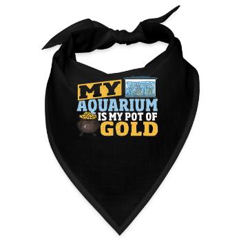 Aquarienbesitzer Aquarium Fischhalter - Bandana - Schwarz - Vorne