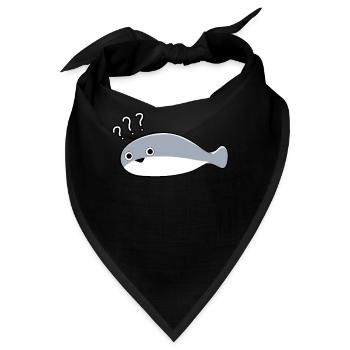 Sacambaspis Uralter Fisch Meme Unsicher - Bandana - Schwarz - Vorne