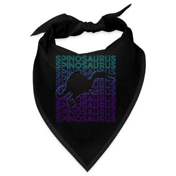 Spinosaurus Dinosaurier Retro - Bandana - Schwarz - Vorne
