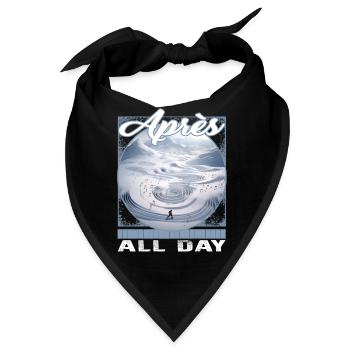 Après All Day Ski Spieluhr Berg Note würdig - Bandana - Schwarz - Vorne