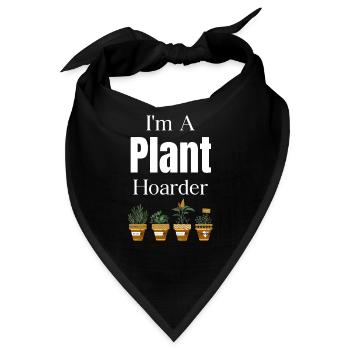 Ich Bin Ein Pflanzensammler, Gartenbaugärtner, - Bandana - Schwarz - Vorne