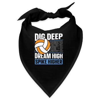 Volleyball Volleyballer - Bandana - Schwarz - Vorne