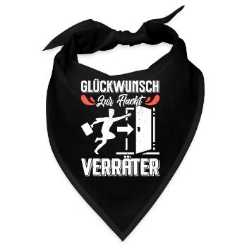 Glückwunsch zur Flucht VERRÄTER Abschied - Bandana - Schwarz - Vorne