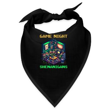 St. Patricks Day Spielabend Spielabend Schabernack - Bandana - Schwarz - Vorne