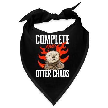 Seeotter - Bandana - Schwarz - Vorne