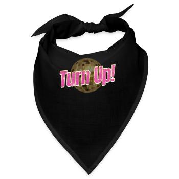 Auftauchen! Disco Lover Klassisch Groovy Vintage - Bandana - Schwarz - Vorne