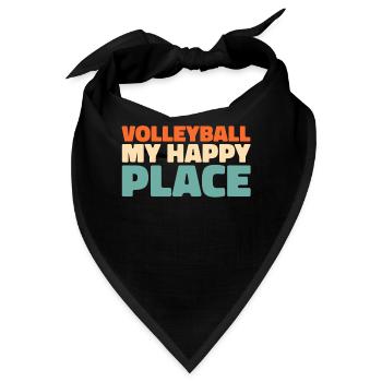 Volleyball Volleyballer - Bandana - Schwarz - Vorne