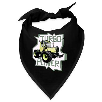 MB trac turbo power traktor - Bandana - Schwarz - Vorne