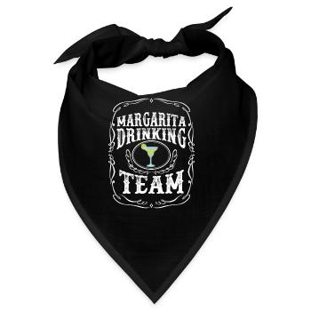 Margarita Drinking Team Cocktail Alkohol gemischt - Bandana - Schwarz - Vorne
