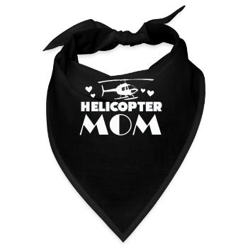 Helikopter Eltern Lustige Helikoptermutter - Bandana - Schwarz - Vorne