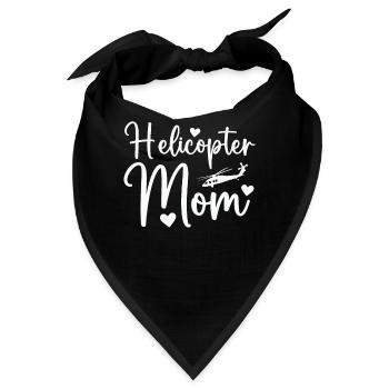 Helikopter Eltern Lustige Helikoptermutter - Bandana - Schwarz - Vorne