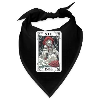 Tarotkarte Hexerei Okkult Anime Goth - Bandana - Schwarz - Vorne