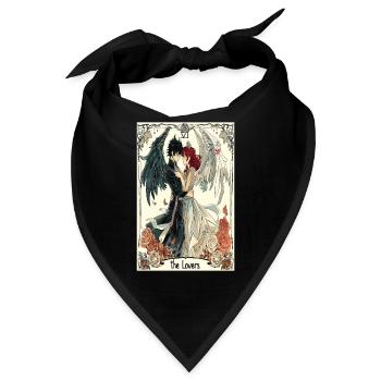 Tarotkarte Hexerei Okkult Anime Goth - Bandana - Schwarz - Vorne