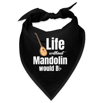 Ein Leben Ohne Mandoline Würde Bb Mandola - Bandana - Schwarz - Vorne