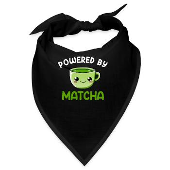 powered by matcha, matcha - Bandana - Schwarz - Vorne