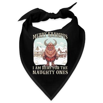 Krampus Maske Krampus Kostüm Böser Weihachtsmann - Bandana - Schwarz - Vorne