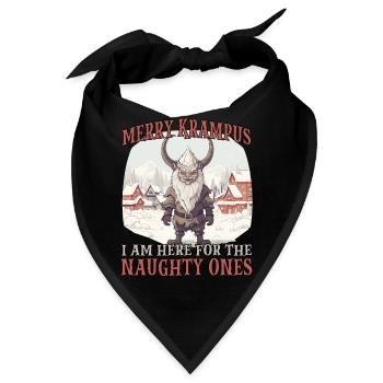 Kawaii Krampus T Krampus Kostüm böser - Bandana - Schwarz - Vorne