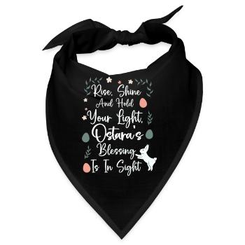 Ostara Hexenmond Eostre Frühling Ostern - Bandana - Schwarz - Vorne