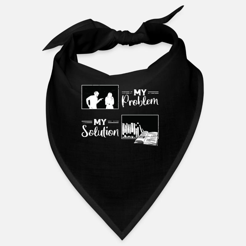 Librarian My Problem My Solution Pictogram Mom Dad Bandana