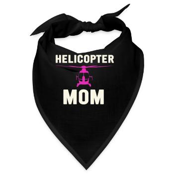 Helikopter Eltern Lustige Helikoptermutter - Bandana - Schwarz - Vorne